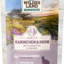 Wildes Land Katzen-Nassfutter Kaninchen & Huhn, 100g Packung. Getreidefrei mit Distelöl.