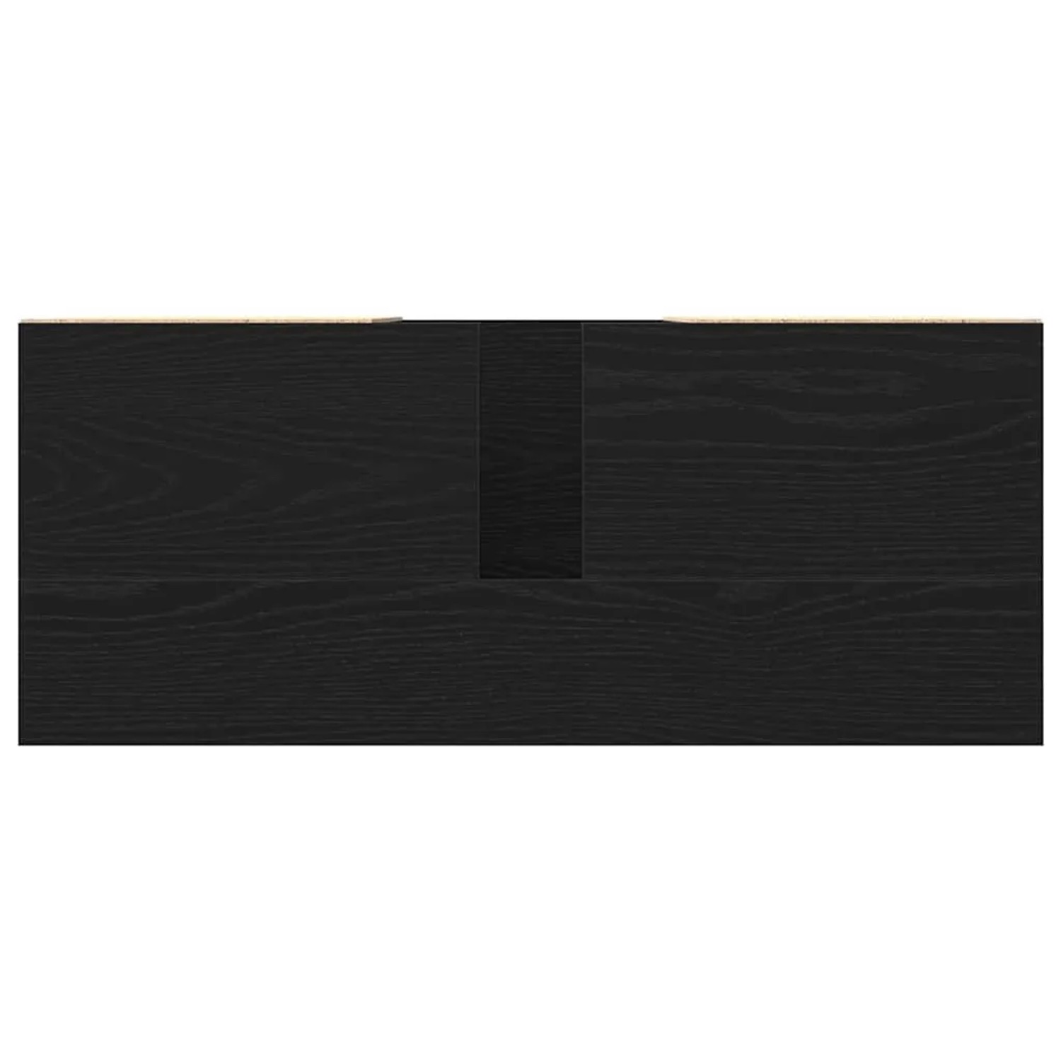 vidaXL Waschbeckenschrank, Schwarz Eichen-Optik, 80x33x60 cm, mit Tür und Schublade.