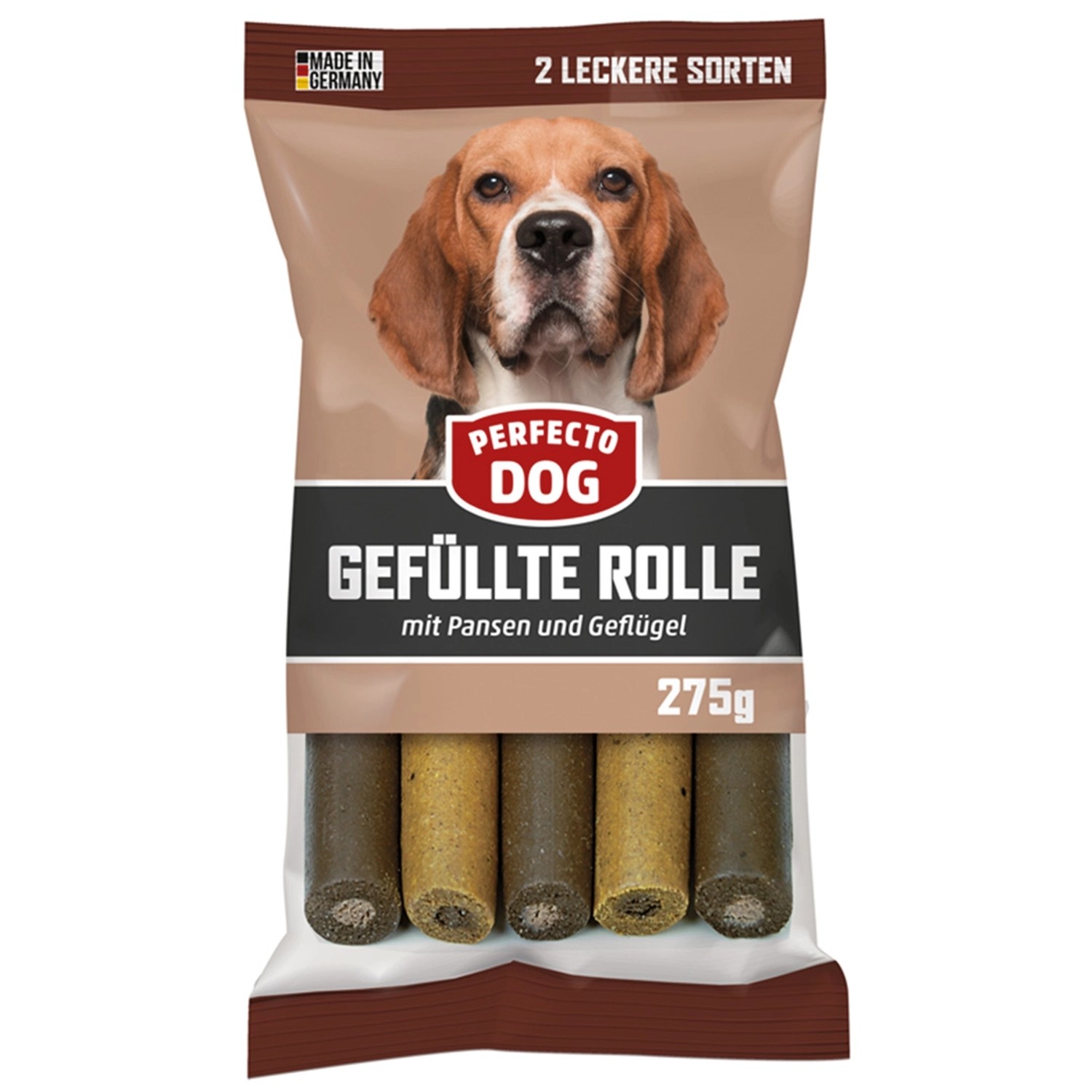 Perfecto Dog Rolle gefüllt Pansen Geflügel 275 g