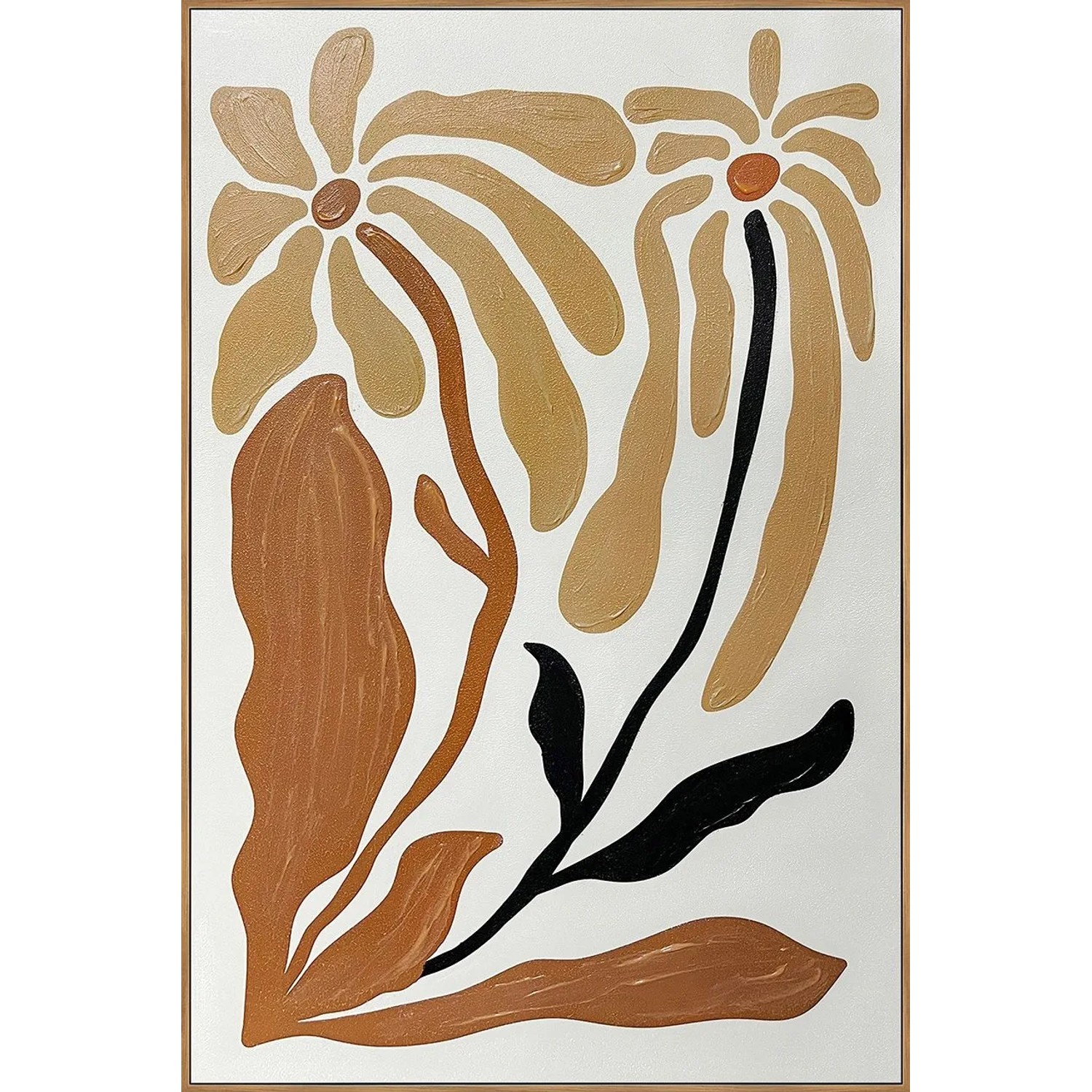 Art Universe Leinwandbild Boho Flowers 60 x 90 cm