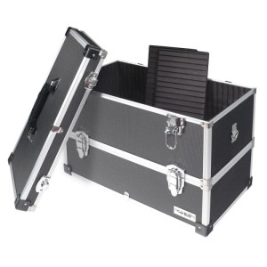HMF 14660-02 Alu Werkzeugkoffer 2 Etagen Leer Verstellbare Facheinteilung