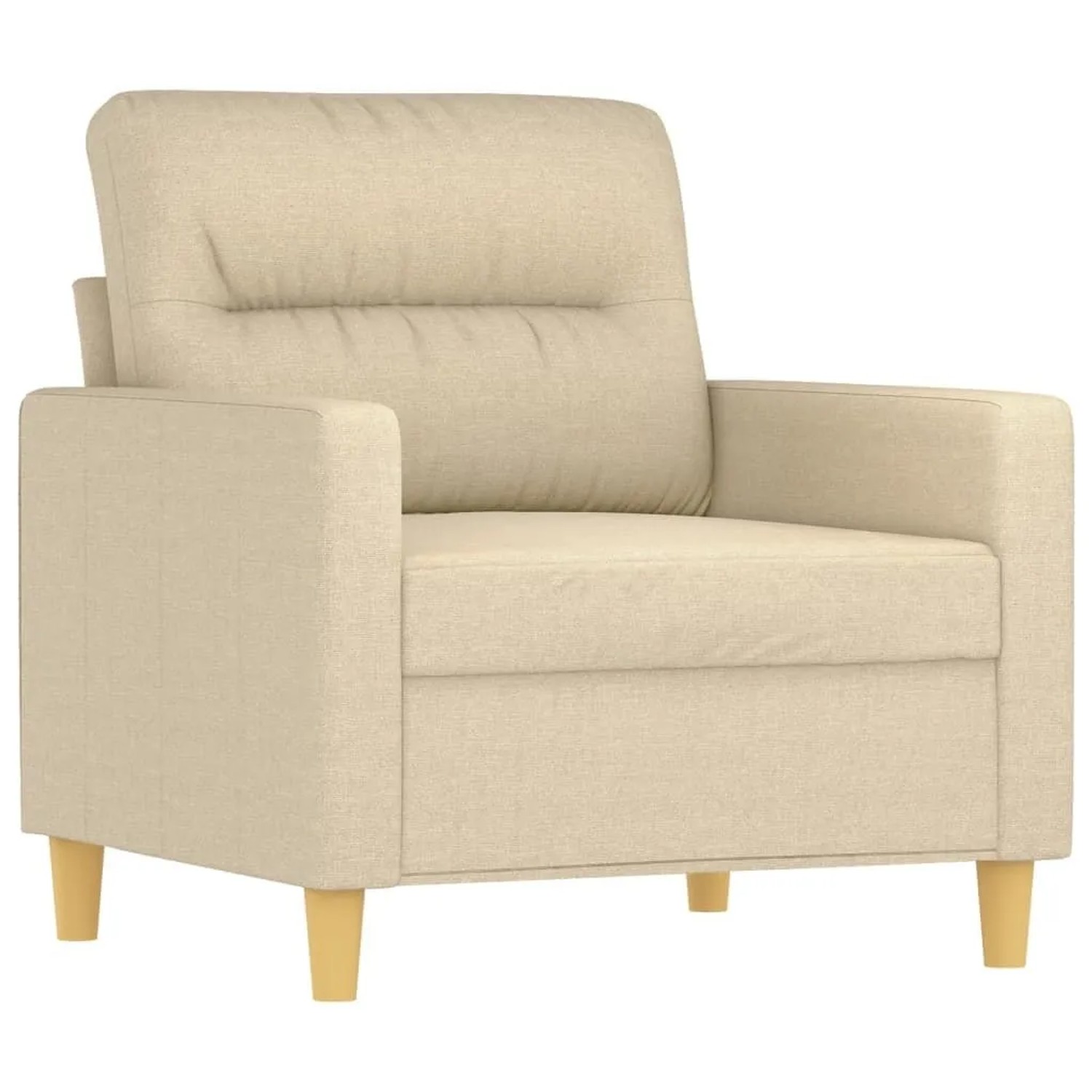 vidaXL Sofasessel Creme 60 cm Stoff 359221