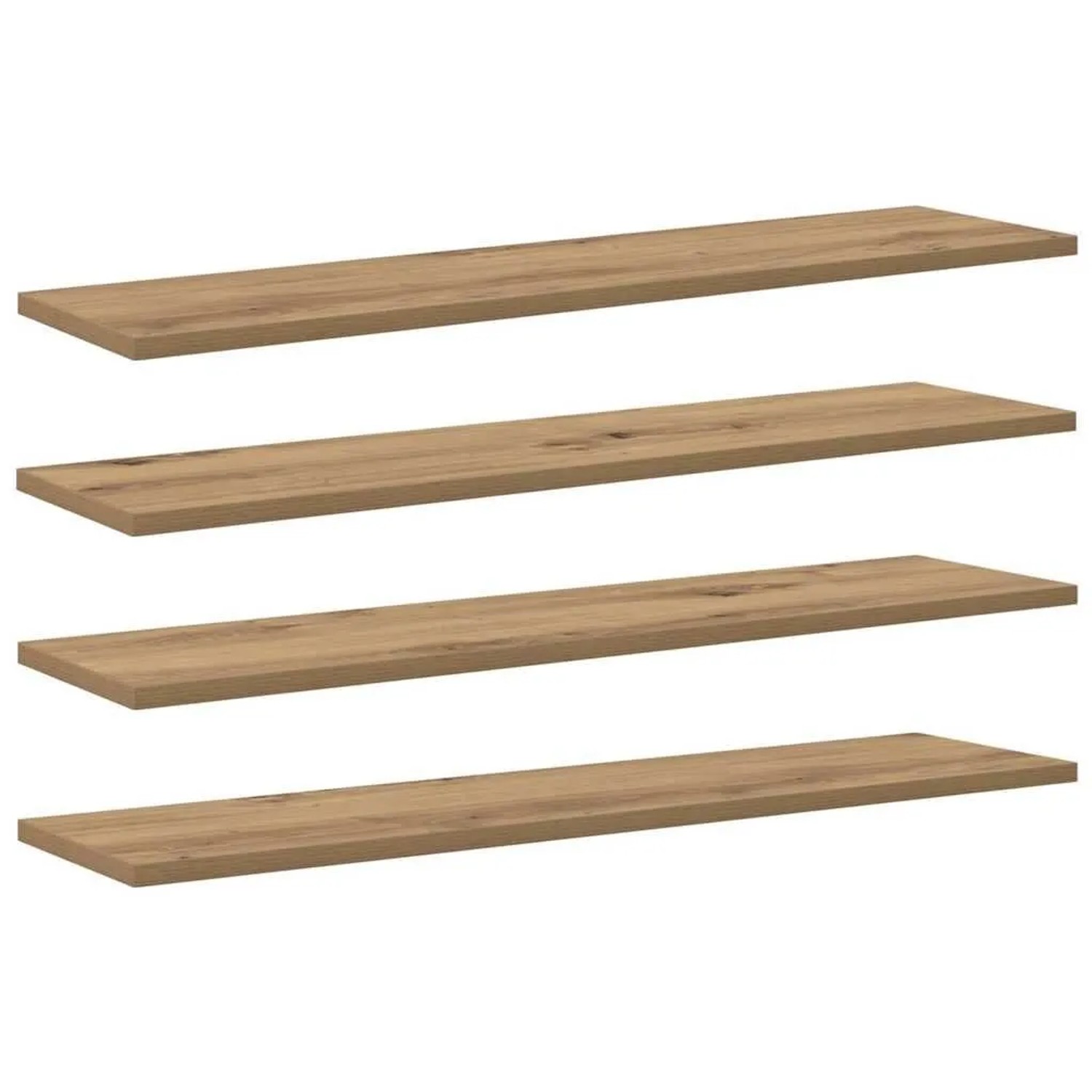 vidaXL Regalbrett 4 Stk Braun 80 x 20 x 1,5 cm Holzwerkstoff 875058