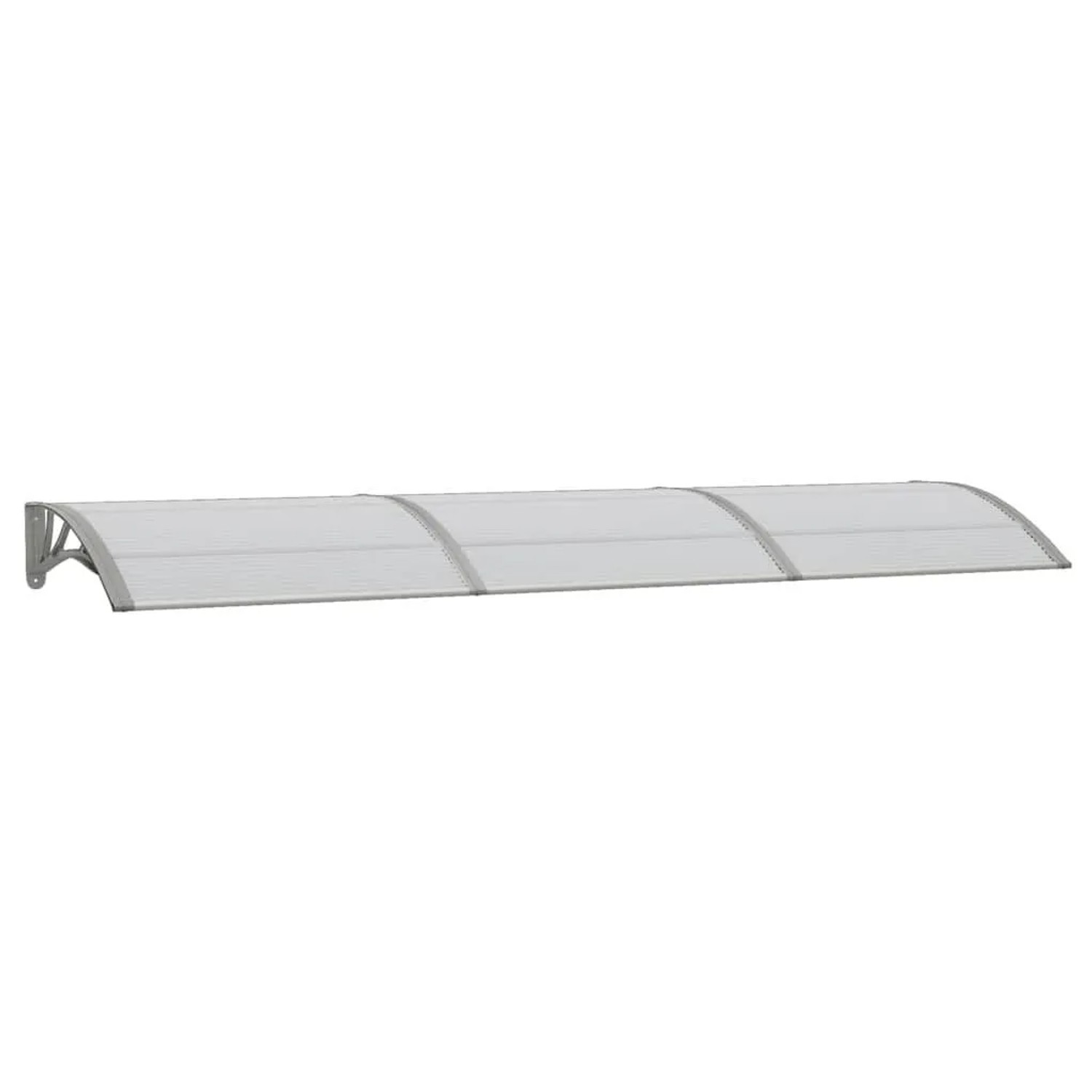 vidaXL Türvordach Grau 300x75 cm Polycarbonat 153581