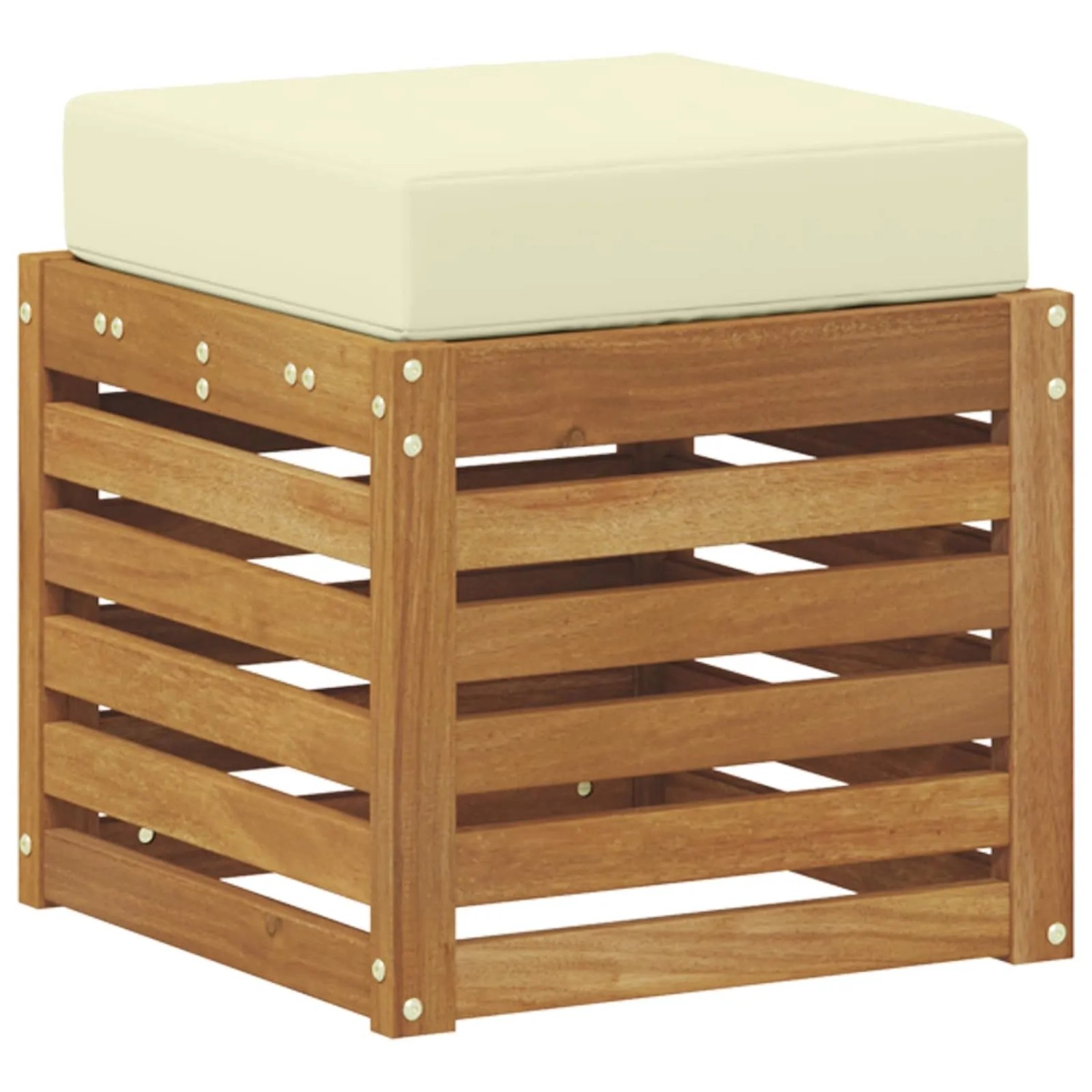 vidaXL Outdoor Hocker Bank Massivholz Akazie Natur 900676