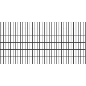Anthrazit Doppelstabmatte 6/5/6 mm, 250x123 cm für Gartenzaun