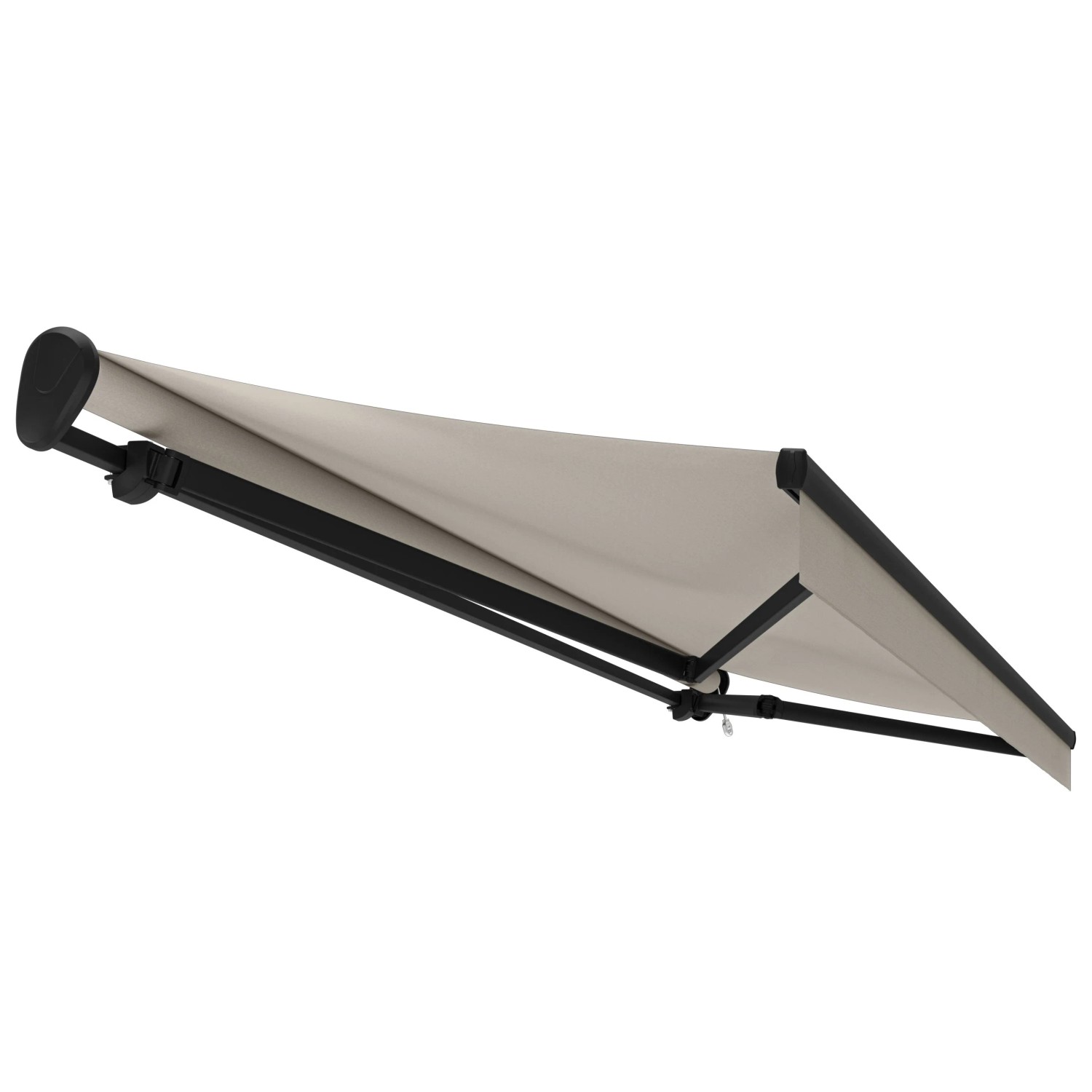 Gelenkarmmarkise Ebro Anthrazit 4 x 3 m Beige