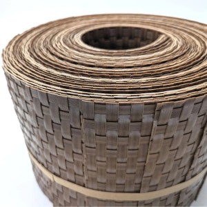 Rolle zaunzu Rattan Sichtschutz, honigbraun, für Doppelstabmatten.