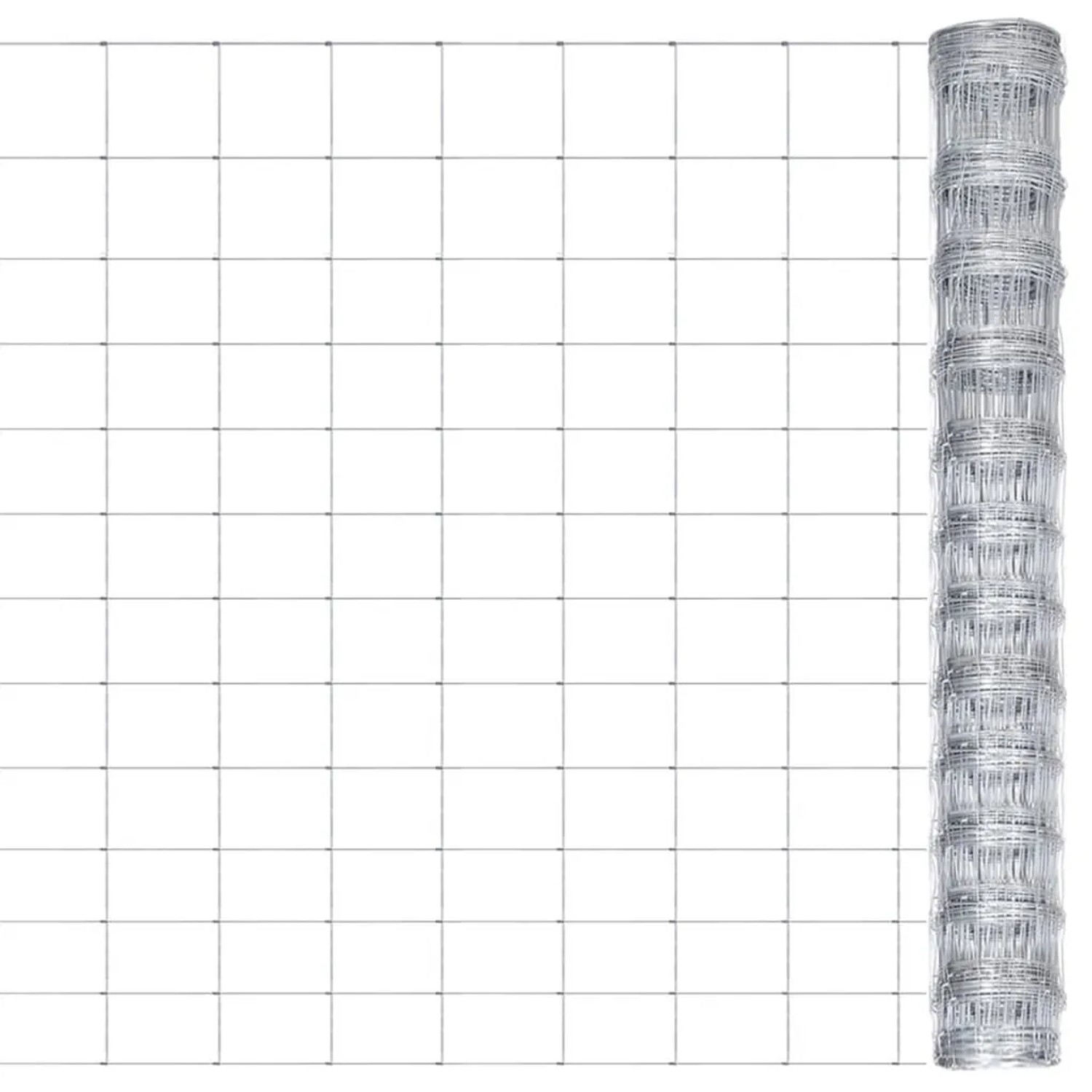 vidaXL Gartenzaun Verzinkter Stahl 50x1,25 m Silbern 149514 günstig online kaufen