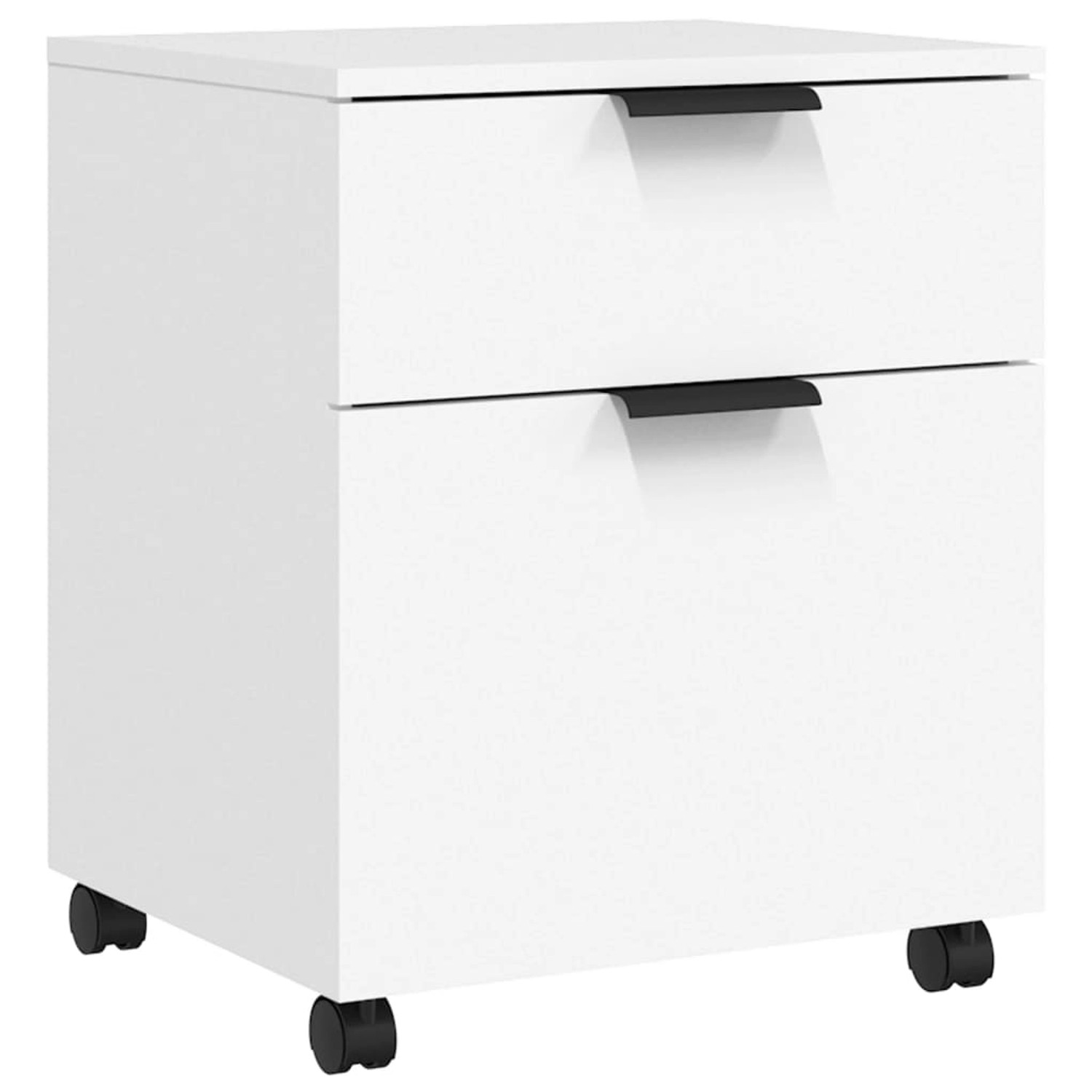 Vidaxl Mobiler Aktenschrank Mit Rollen Weiß 45x38x54 Cm Holzwerkstoff günstig online kaufen