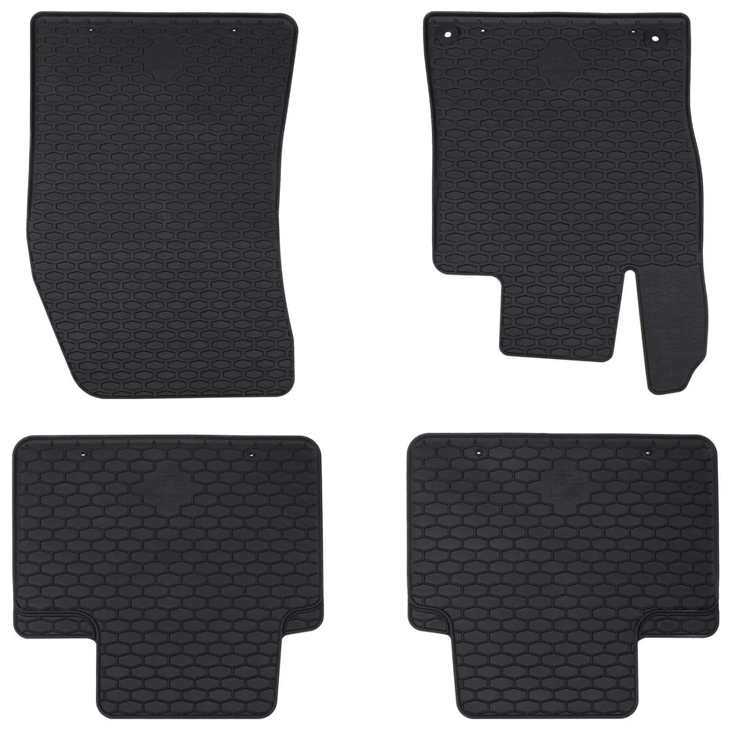 vidaXL Autofußmatte 4-Tlg Schwarz Geeignet für 308 SW 2021- Gummi 42029144
