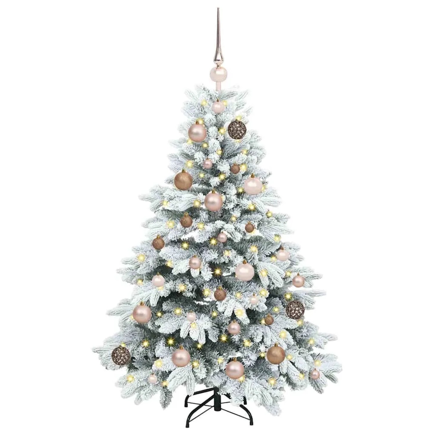 vidaXL Künstlicher Weihnachtsbaum mit 150 LEDs Grün 120 cm PE und PVC 3397586