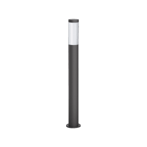 Moderne Philips Wegeleuchte Utrecht in Anthrazit, 80 cm hoch, für Garten und Terrasse.