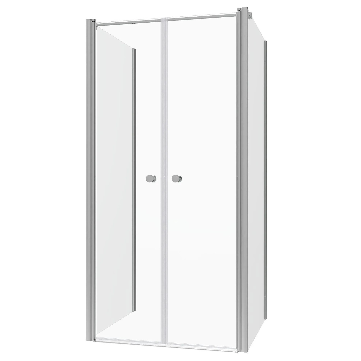 Aquabatos U-Duschkabine 75 x 120 x 75 cm U-Kabine mit Drehtür 6mm ESG Duschabtrennung Pendeltür 195 cm Duschtür NANO Glas Dusche