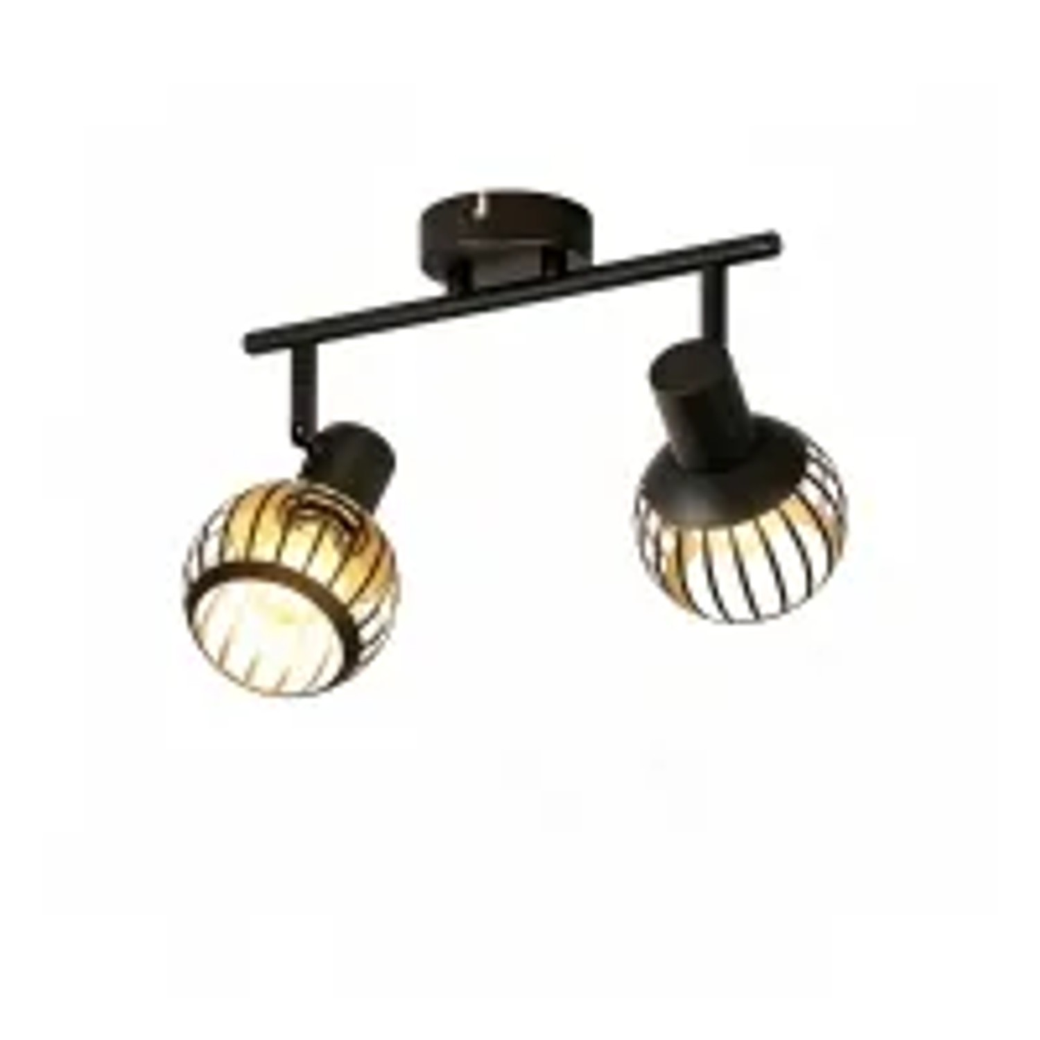 Nettlife Deckenstrahler aus Metall L 14.2cm Schwarz