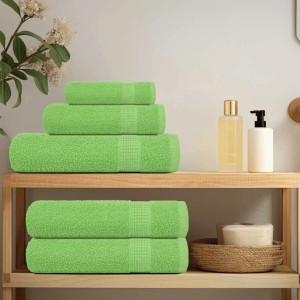vidaXL 6-Tlg Handtuch-Set Apfelgrün 360 g/m² 100% Baumwolle 137093