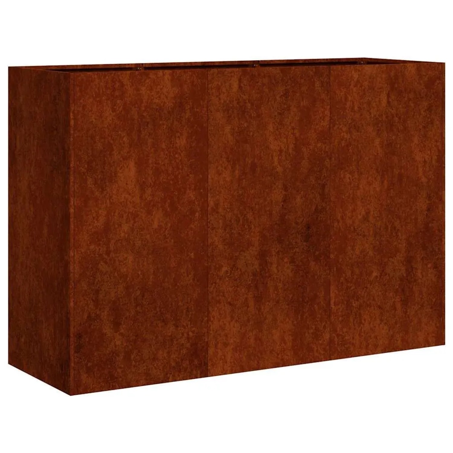 vidaXL Pflanzkübel Rostig 120x40x80 cm Wetterfester Stahl 860723