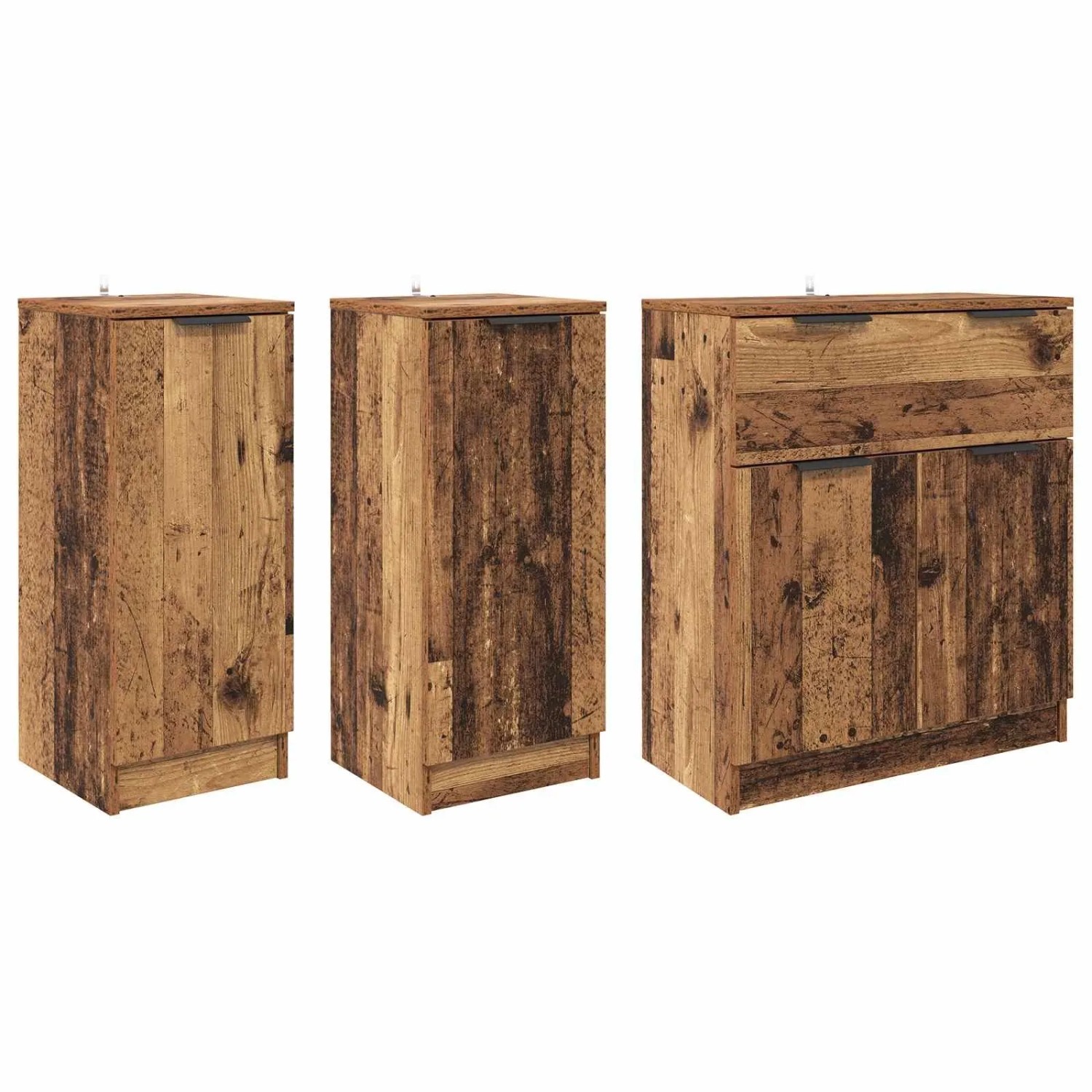 vidaXL Sideboard mit Schubladen 3-Tlg Altholz Holzwerkstoff 3415711 günstig online kaufen