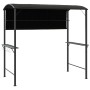 Anthrazitfarbener vidaXL Pavillon 220x110x200 cm mit Dach für Garten & Terrasse.