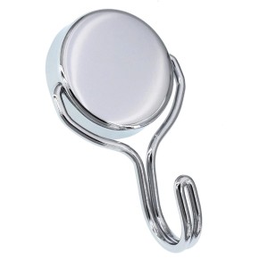 Verchromter Tifler Magnethaken, drehbar, bis 30 kg Tragkraft.