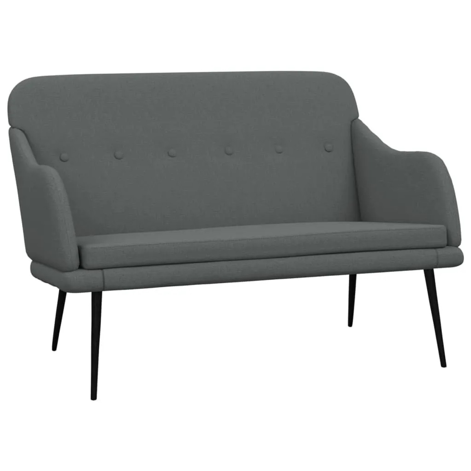 vidaXL Sitzbank Dunkelgrau 110x76x80 cm Stoff 351484 günstig online kaufen