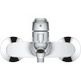 Grohe Swift Wannenarmatur: Einhand-Wannenbatterie in Chrom für die Wandmontage.