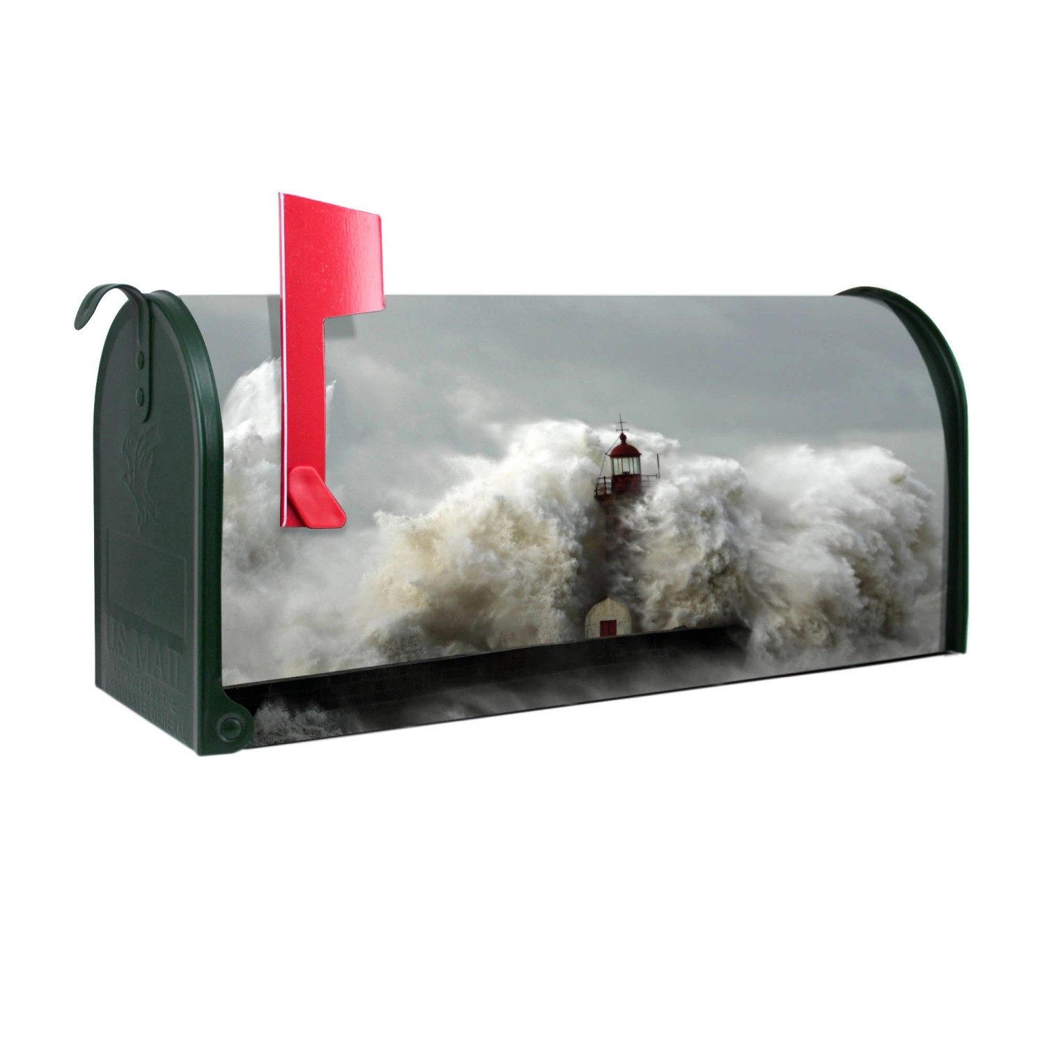 Banjado Amerikanischer Briefkasten Grün 48x22x16cm US Mailbox Letterbox Pos günstig online kaufen