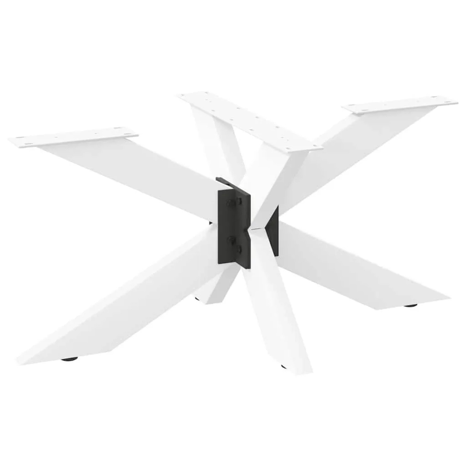 vidaXL Couchtischbein in Spinnenform Weiß 98x58x42-43 cm Stahl 4013109