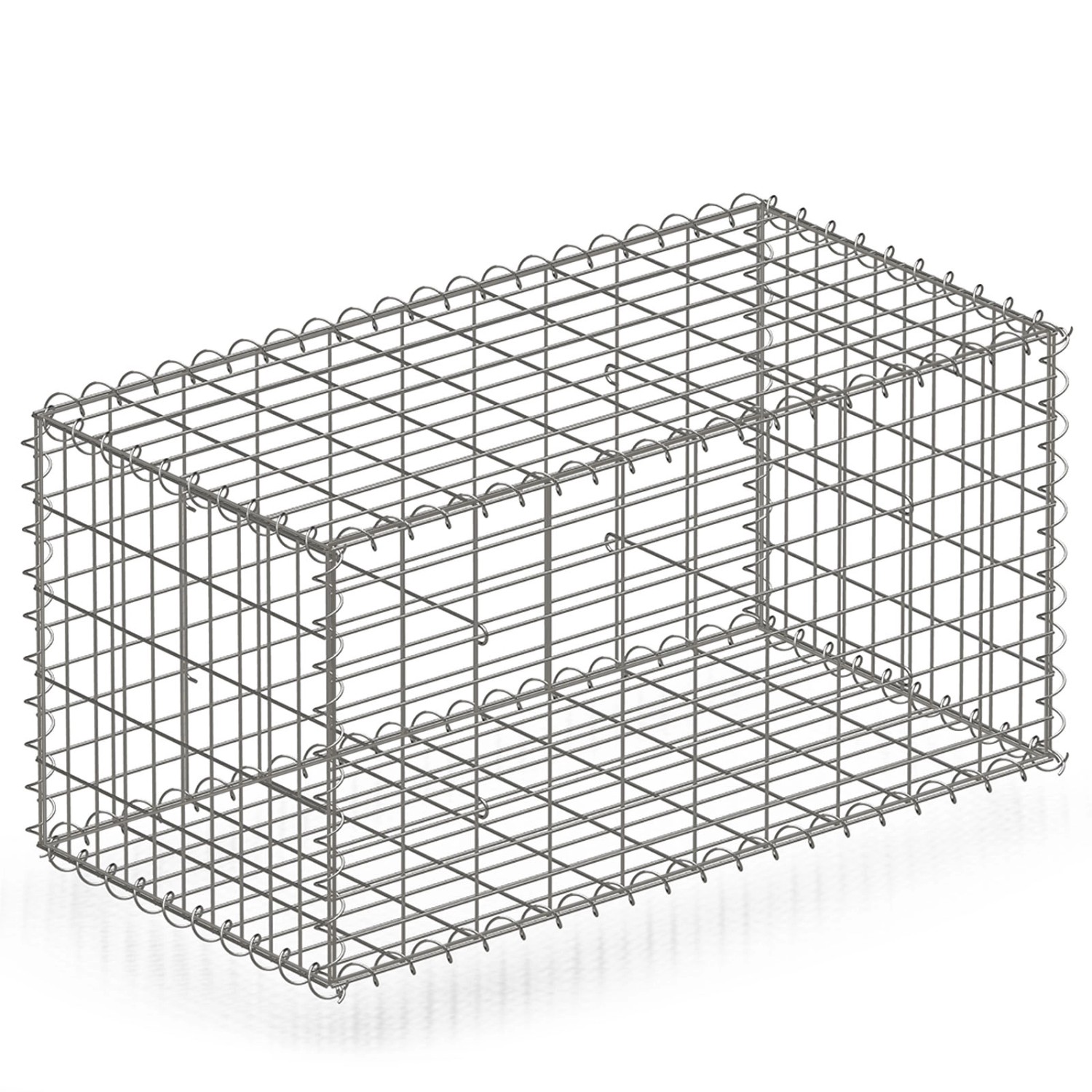 KARAT Gabionenkorb Lenox Steinkorb Zaun Sichtschutz Verzinkt 100 x 50 x 50 günstig online kaufen