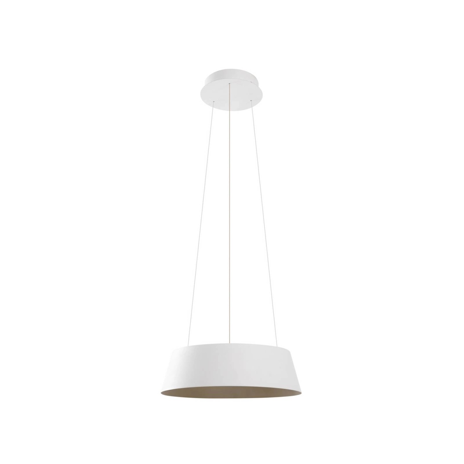 Lucande LED Belsar 10020389 Modern in Weiß aus Aluminium 1-flammig Wohnzimmerleuchte