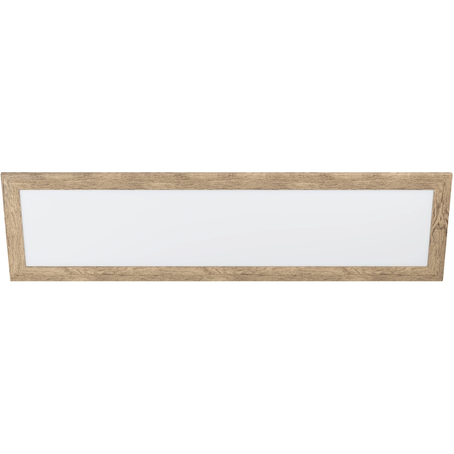 Eglo LED-Deckenleuchte Piglionasso 124,5 cm x 34,5 cm Weiß-Rustikal-Hellbraun