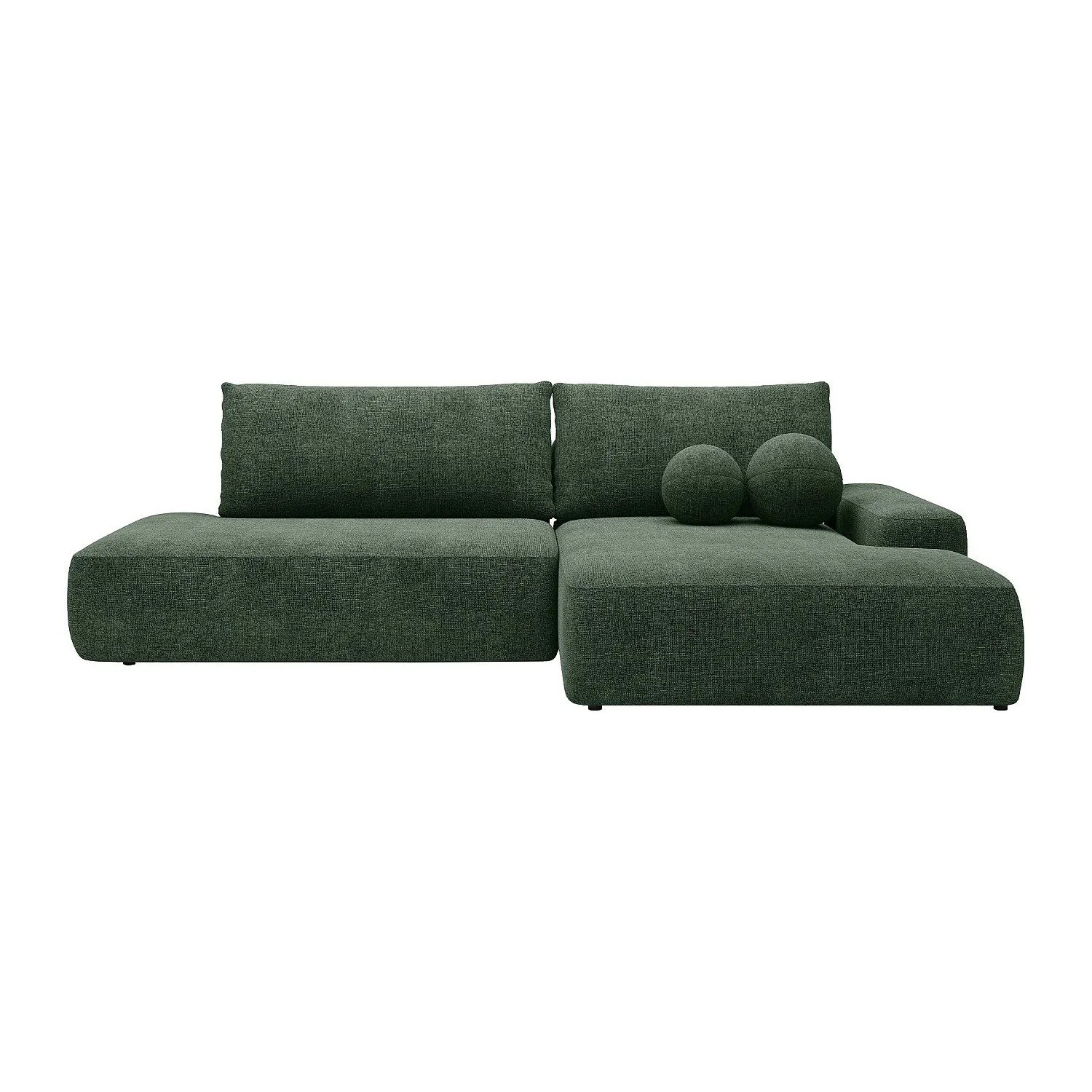 Vente-unique Schlafsofa Daviso Tannengrün 276 cm