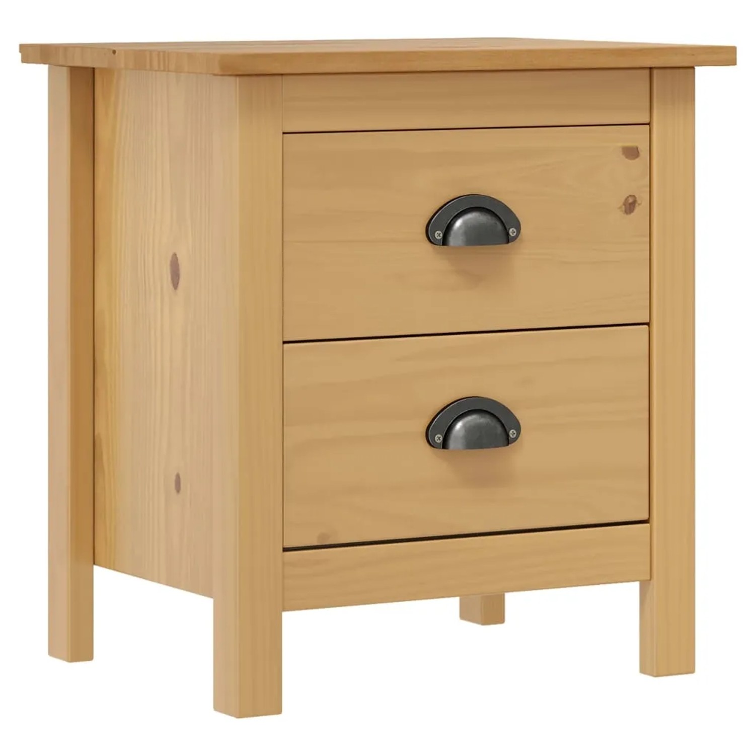 vidaXL Nachttische Hill 2 Stk, 46x35x49,5 cm Massivholz Kiefer 288907_2