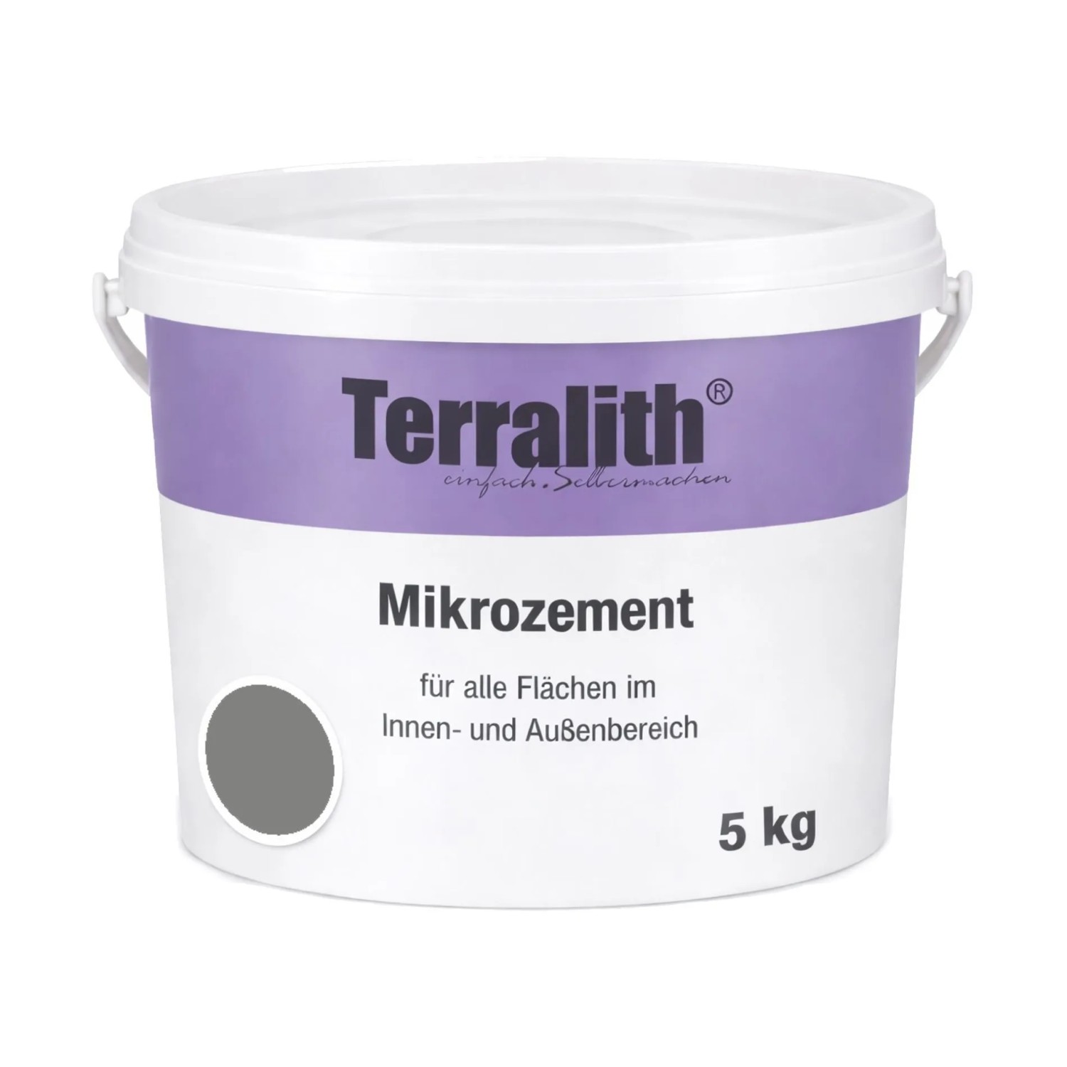 Terralith Mikrozement Fix & Fertig LFN0863 Anthrazit 5kg Grob 4,25qm