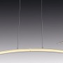 Moderne LED-Pendelleuchte Surf Chrom von Näve, dimmbare Hängeleuchte für Wohnräume.
