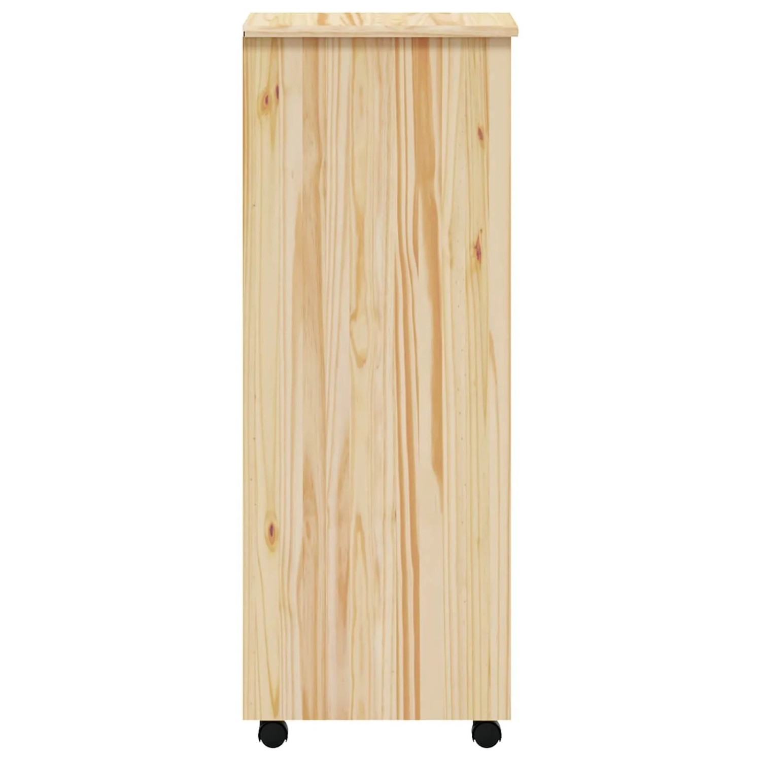 vidaXL Rollcontainer mit Schubladen MOSS Klarlack 34 x 39 x 103 cm 42032402_6