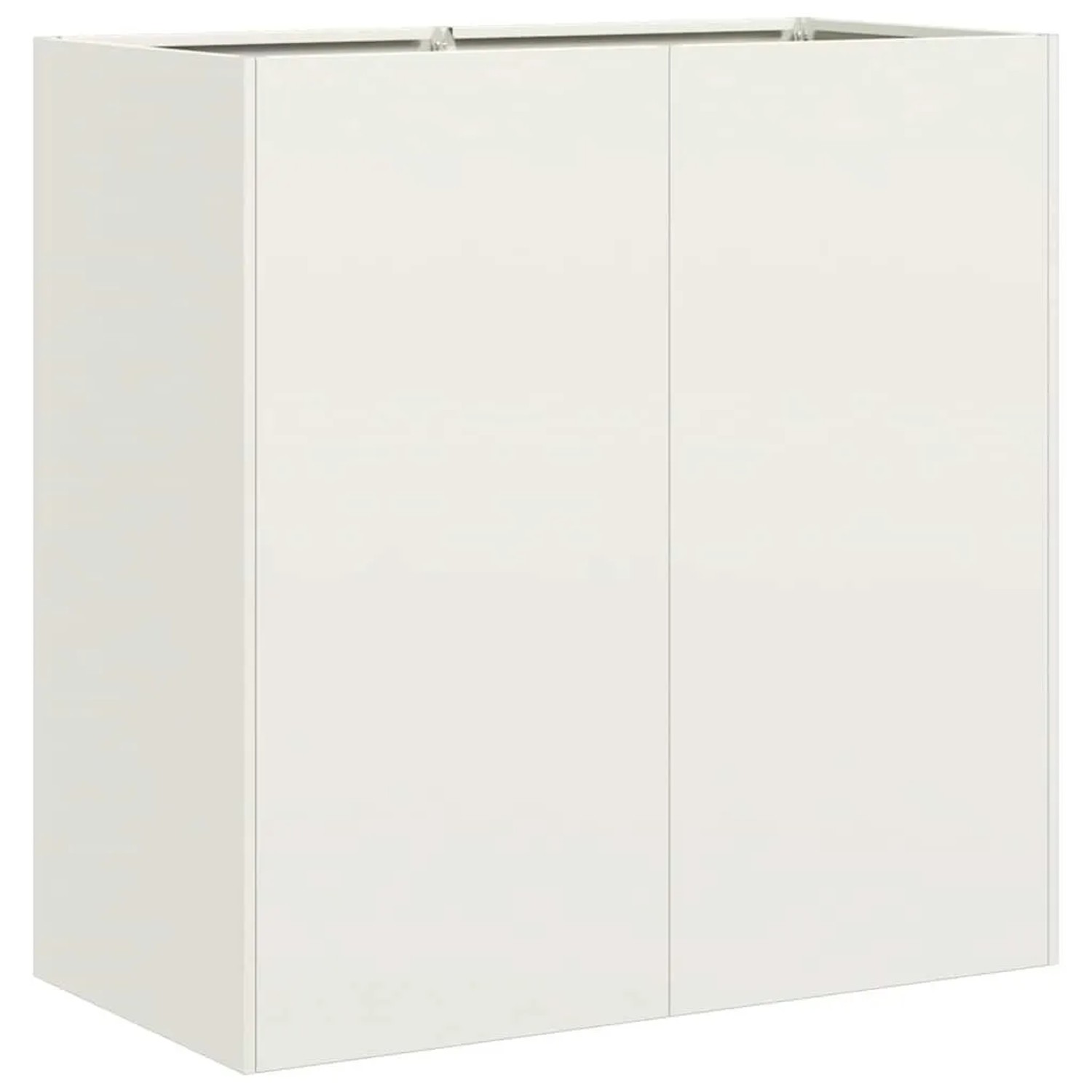 vidaXL Pflanzkübel Weiß 80x40x80 cm Kaltgewalzter Stahl 860711