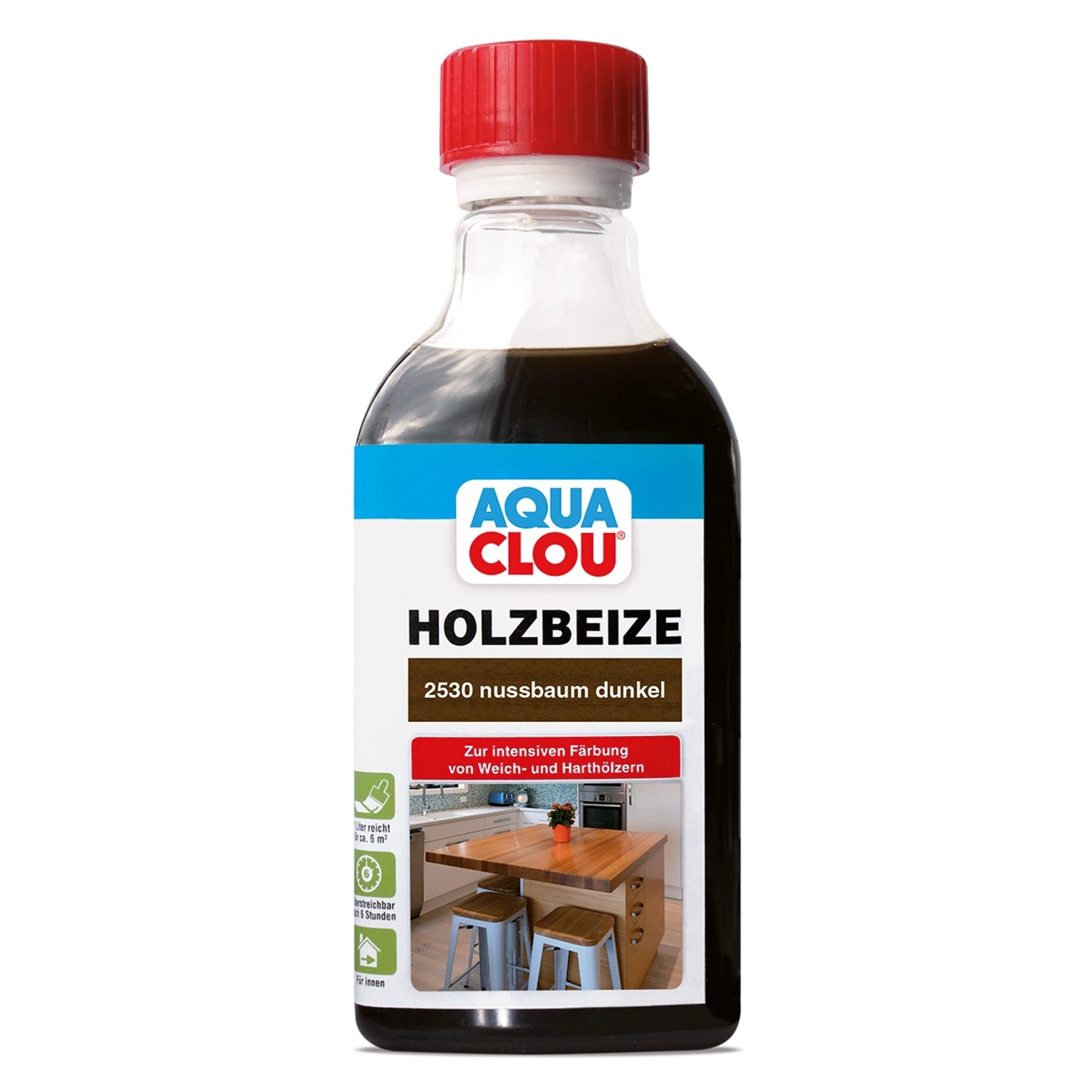 Aqua Clou Holzbeize Nussbaum Dunkel 250 ml
