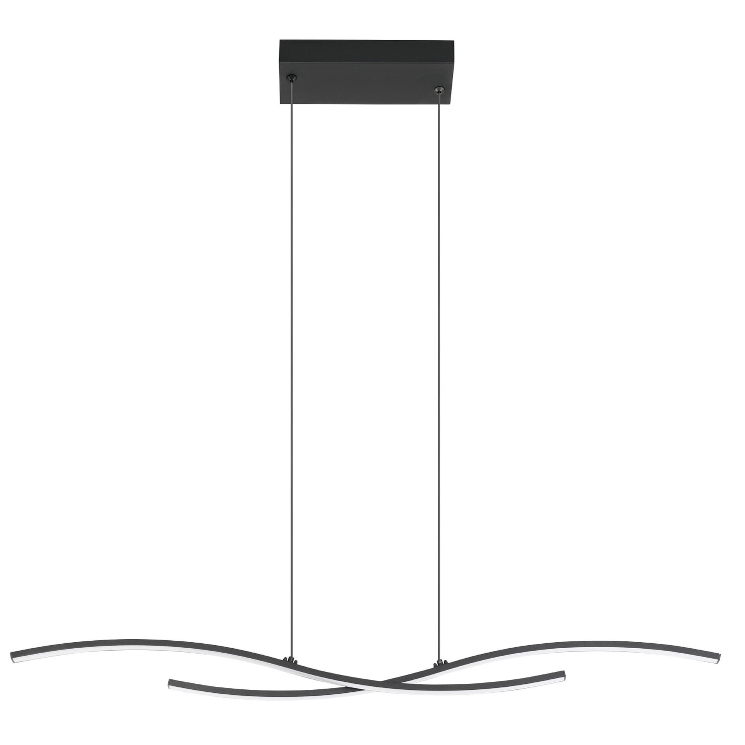 EGLO LED Pendelleuchte ALBORAYA Schwarz L 960mm 3000K 2800lm günstig online kaufen