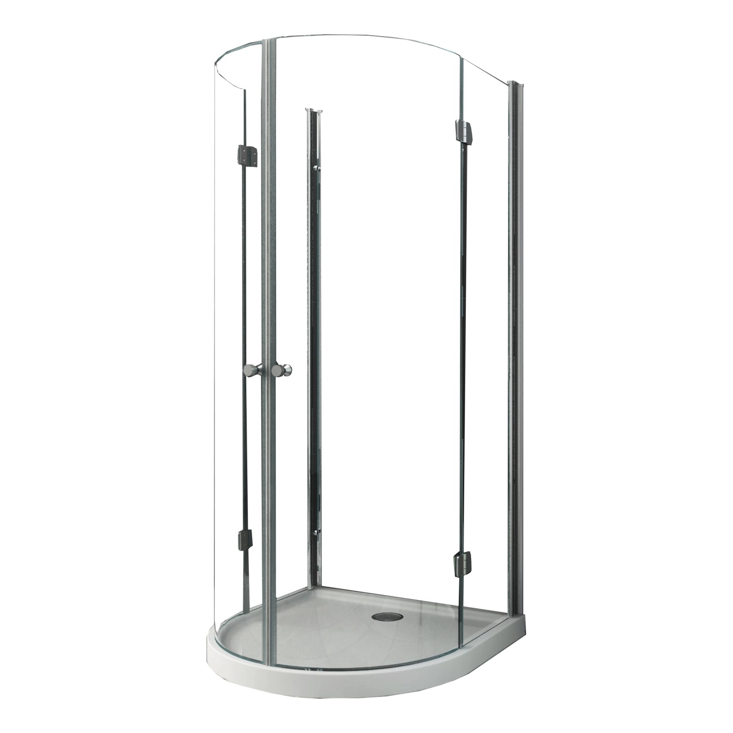 Glasdeals Faltbare U Duschkabine DOBRO 80 x 80 x 195 cm – 3380