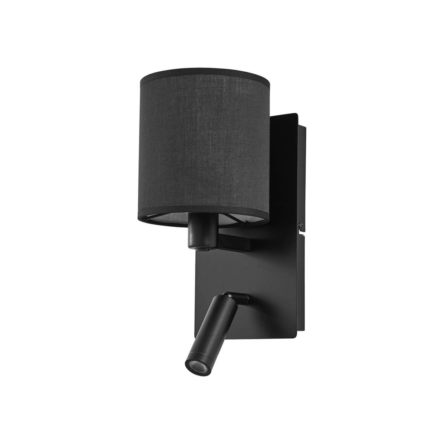 Lindby Wandleuchte Wandlampe Innen Aiden 10038009 Modern in Schwarz aus Tex günstig online kaufen