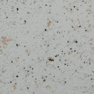 Floxxan Baumwollputz California 202, weiße Flüssigtapete mit Farbchips.