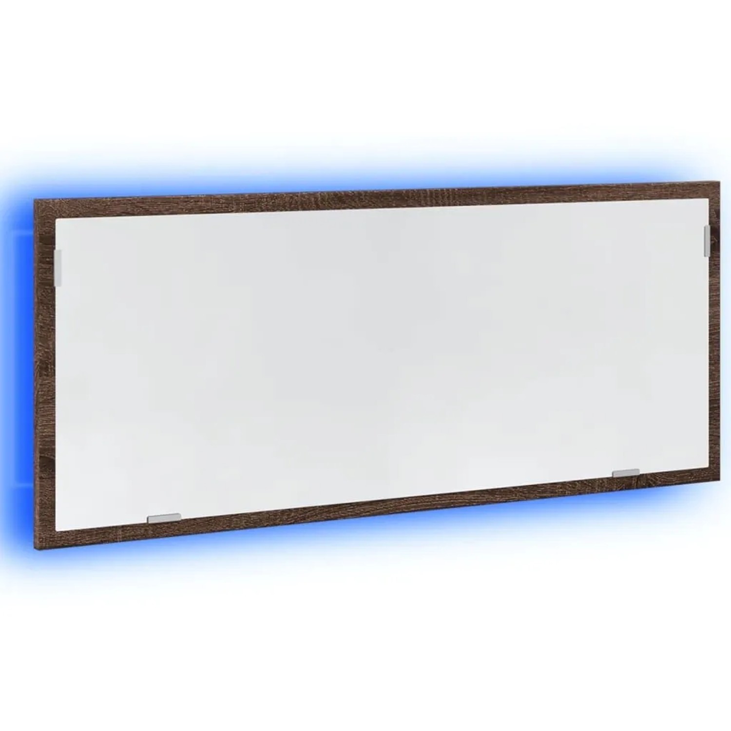 vidaXL LED-Badspiegel Braun Eichen-Optik 100x8,5x37 cm Holzwerkstoff 856274