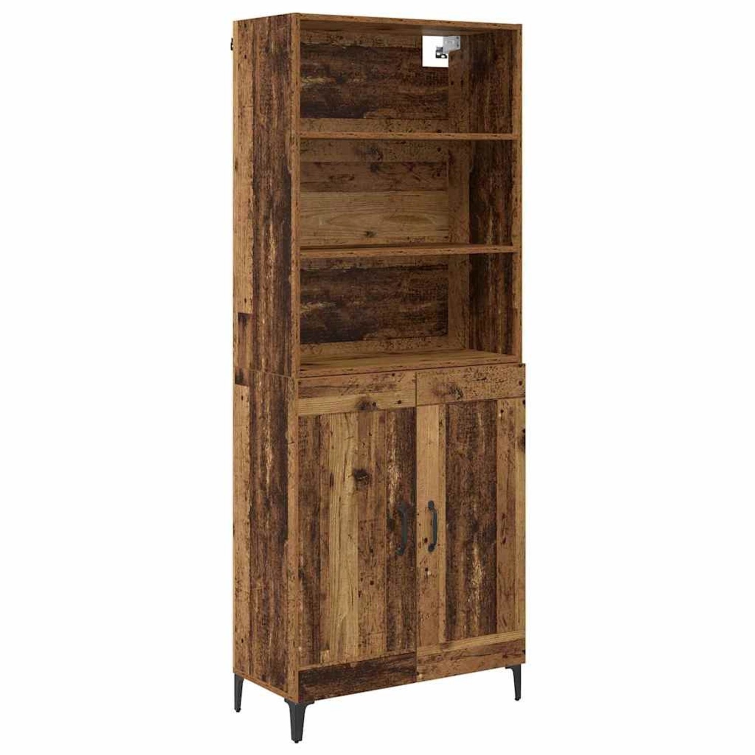 vidaXL Sideboard Wandmontiert 2 Stk Altholz Holzwerkstoff 3403589 günstig online kaufen