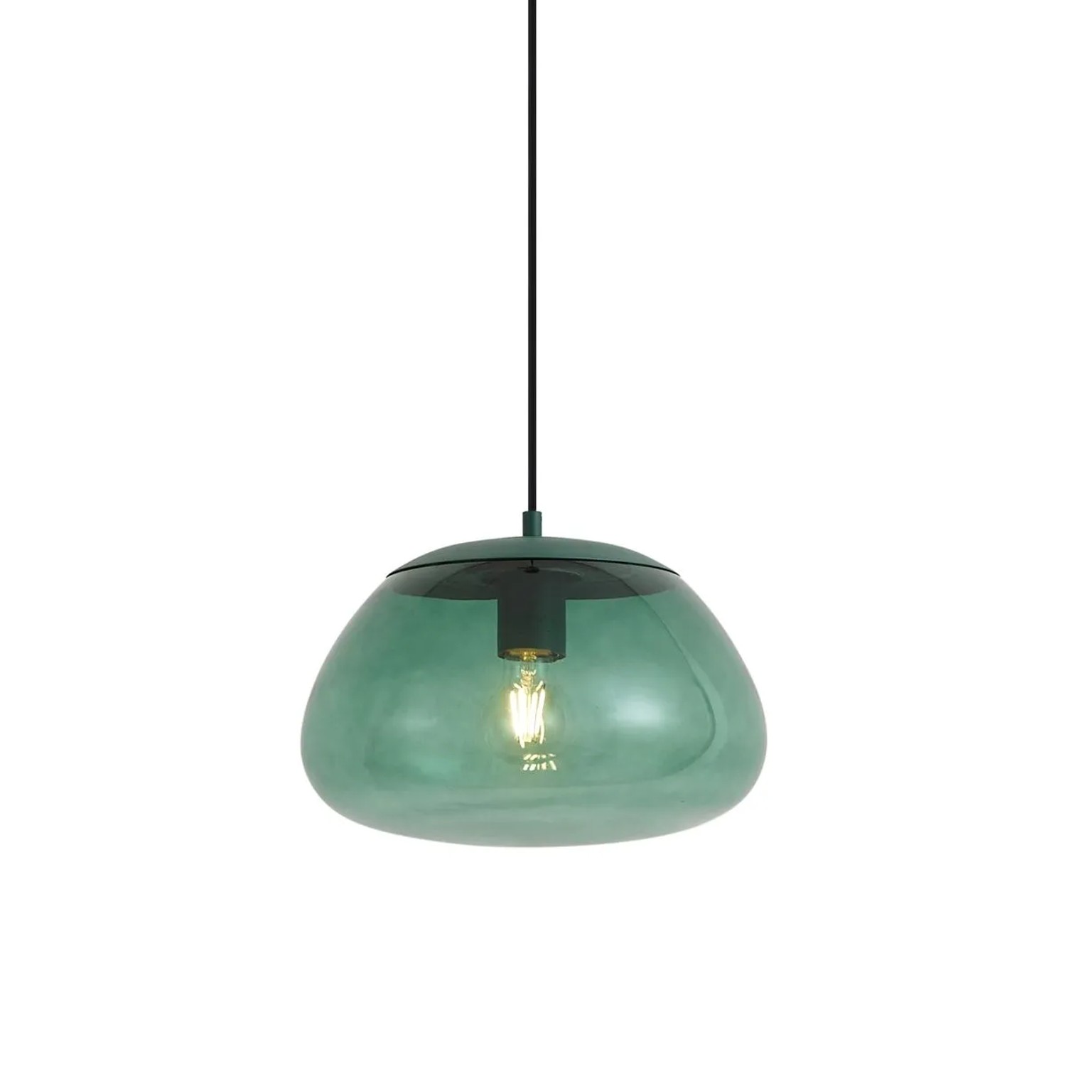 QAZQA Retro Grüne Pendelleuchte mit Grünem Glas Giselle