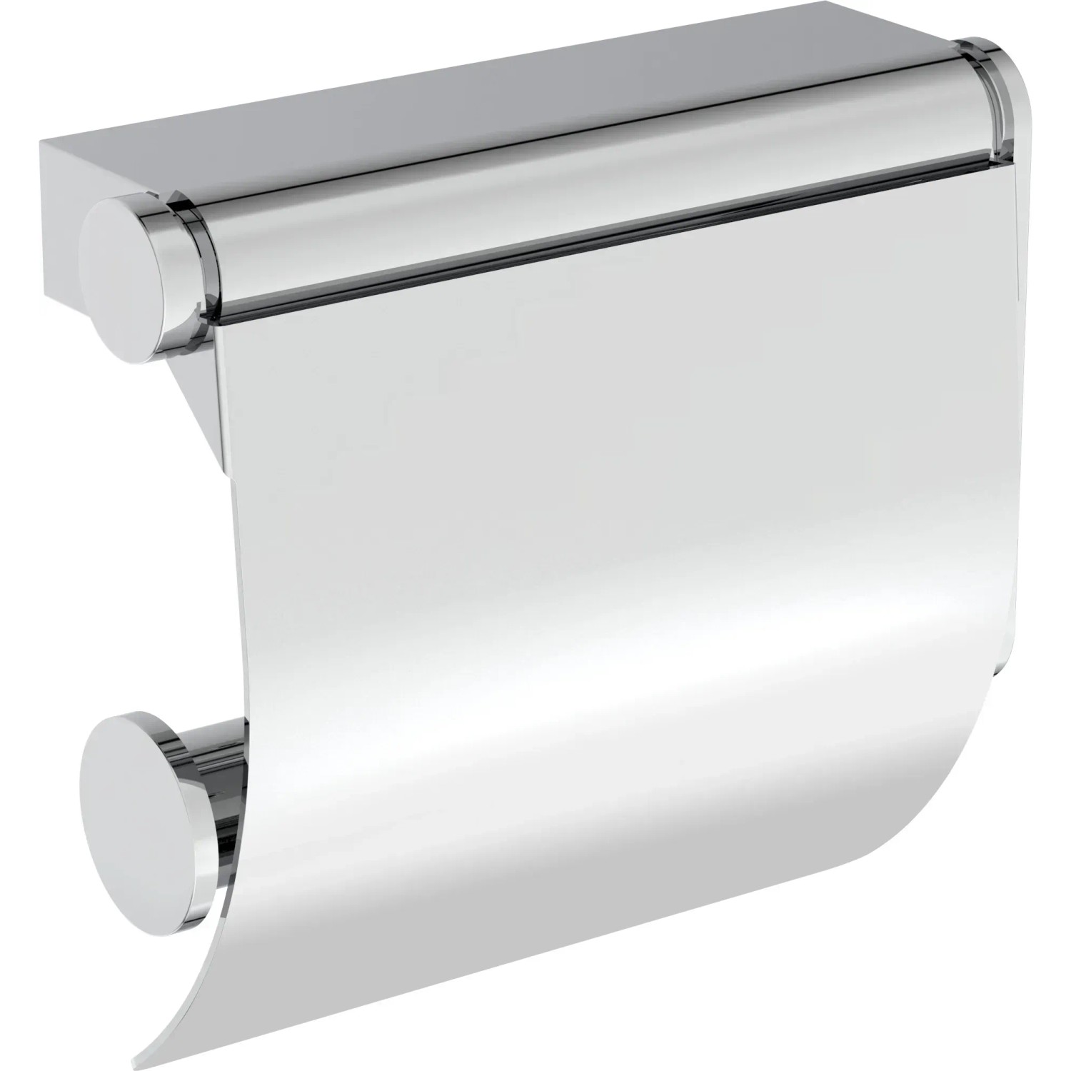 Ideal Standard Connect Toilettenpapierhalter aus Chrom mit Deckel und verdeckter Befestigung.