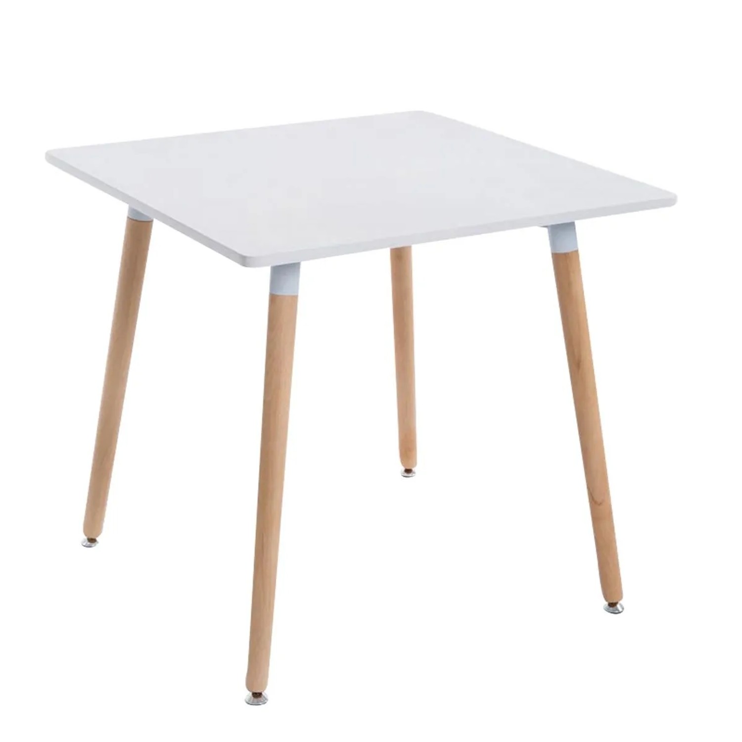 DELUKE Esstisch CLARA Quadratisch 80x80x75cm Holz Natura Küchentisch Esszimmertisch Wohnzimmertisch