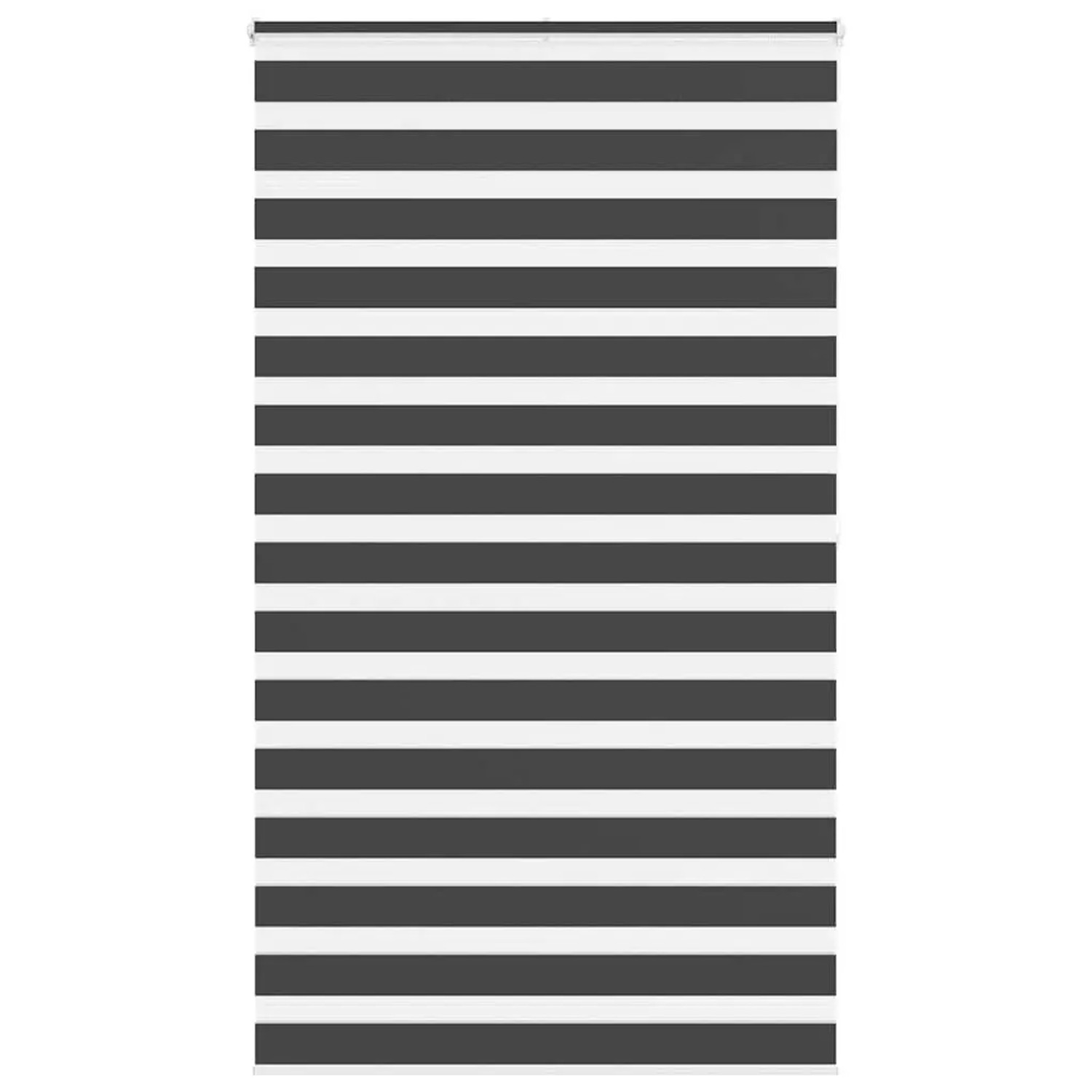 vidaXL Doppelrollo Schwarz 125x200 cm Stoffbreite 120,9 cm Polyester 401426 günstig online kaufen