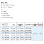 Technische Zeichnung Goebel Senkkopf Blindniete 4,0 x 8,0 mm, Aluminium/Edelstahl A2, Maße und Anwendungsbereiche.