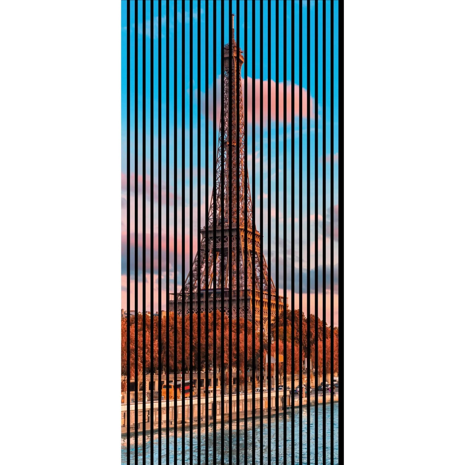 FN Acustico Akustikplatte Eiffelturm 1 PET u. MDF Foliert 1.133 x 19 x 2.400 mm